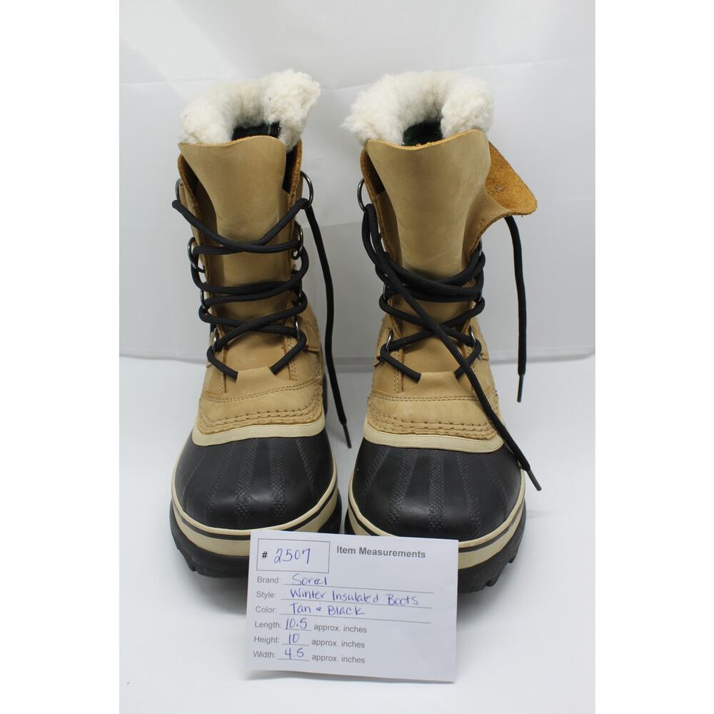 Womens Sorel Brown & Black Lace Up NL1005-280 Waterproof Snow Boots Size 5 - Picture 10 of 10